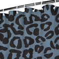thumbnail image 3 of Black Leopard Pattern Shower Curtain 36"x72" ,Bathroom Decorative Shower Curtains Set with 12 Hooks,Modern Waterproof Washable Shower Curtain, 3 of 6