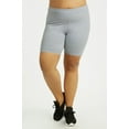 thumbnail image 4 of TheLovely Women & Plus Soft Cotton Active Stretch Outseam Workout Biker Shorts with Wide Wastband (15" Biker Shorts), 4 of 6