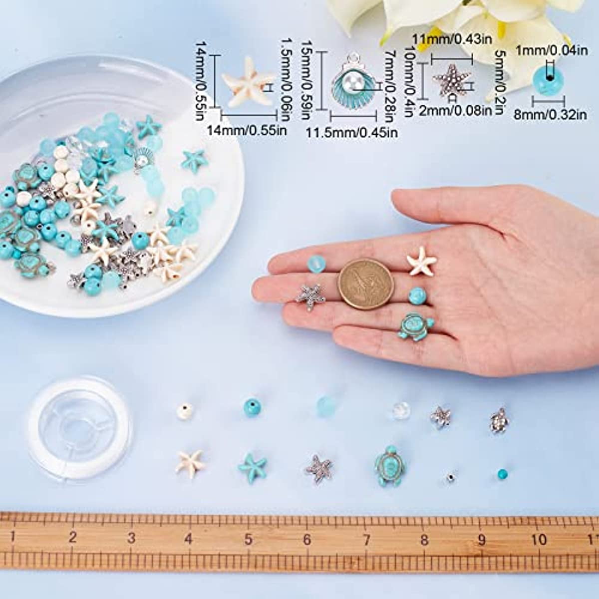 Starfish beads for jewelry making discount
