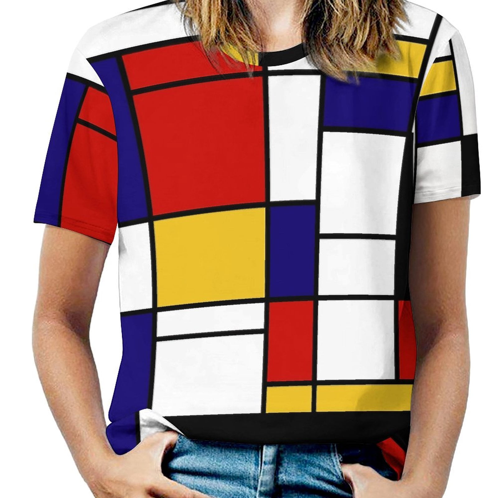 Abstract Geometric Art -1 T Shirts Basic T-Shirt Short Sleeve
