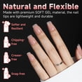 thumbnail image 3 of Gel suave de cobertura completa para uñas UNA GELLA Short Square, 600 unidades, 3 of 9