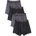 thumbnail image 1 of Bolter Men's 4 Pack Performance Boxers Shorts (X-Large, Black/Grey), 1 of 4