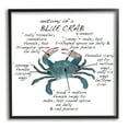 thumbnail image 5 of Stupell Industries Crab Anatomy Facts Educational Sea Life Diagram Graphic Art Black Framed Art Print Wall Art, Design by Dishique, 5 of 5