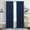 Navy, variant on Kate Aurora Contemporary Geometric Shabby Diamond Clipped Rod Pocket Window Curtain Panel - Assorted Colors & Sizes