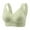 Green, variant on HOMBOM Plus Size Bras for Women Push-Up Full-Figure Soft Cup Basic Brassiere Basic White Wireless Bras 38ABC