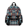 thumbnail image 3 of Boho Bohemia Geometric Line Art Backpack for School,Cute School Bag,Schoolbag with Adjustable Shoulder Straps & Padded Back,15.25"x11.5"x5.25", 3 of 6