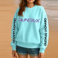 thumbnail image 1 of Pop cazadora para niña Demo-n Sweatshirt Hunters,Rumi,Mire Zoeyy Kids Long Sleeve Sweatshirt,HUNTR/X Print,Girls' Fashion Casual Long Sleeve Printed Crew Neck Sweatshirt Top, 1 of 4