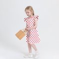 thumbnail image 4 of Swstbby Liquidation d'Économies d'Été 2025! Robe d'Été pour Filles, Robe d'Été à Manches à Volants pour Tout-Petites, Tenue de Soleil pour Enfants 4-14T Blanc 4-5 Ans, 4 of 5