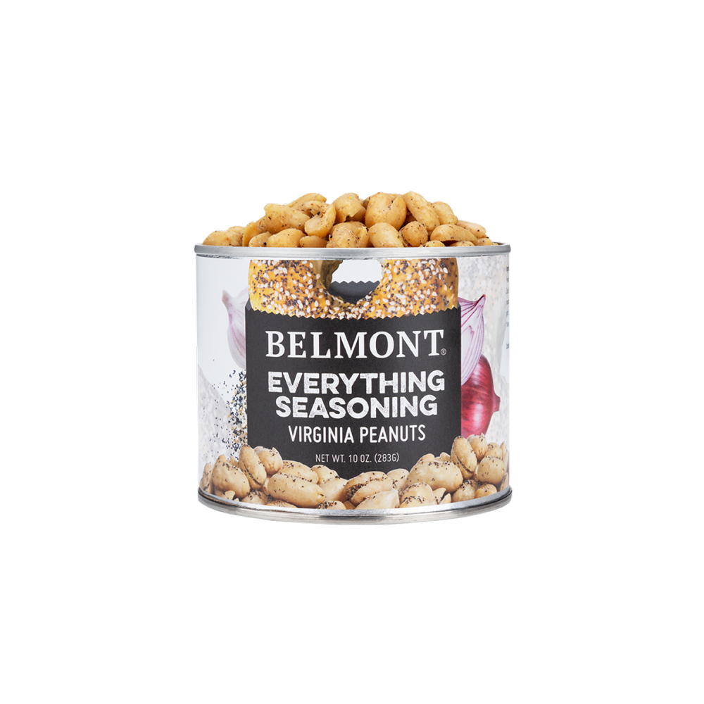 Belmont Peanuts Everything Bagel Seasoning Virginia Peanuts, 10 oz