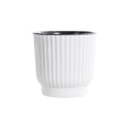 thumbnail image 1 of Self Watering Planter, Staron 2026 Automatic Pot with Self Absorbing Technology, Durable Resin Round Vertical Pattern Desktop Flower Pot for Succulents Roses, 1 of 2