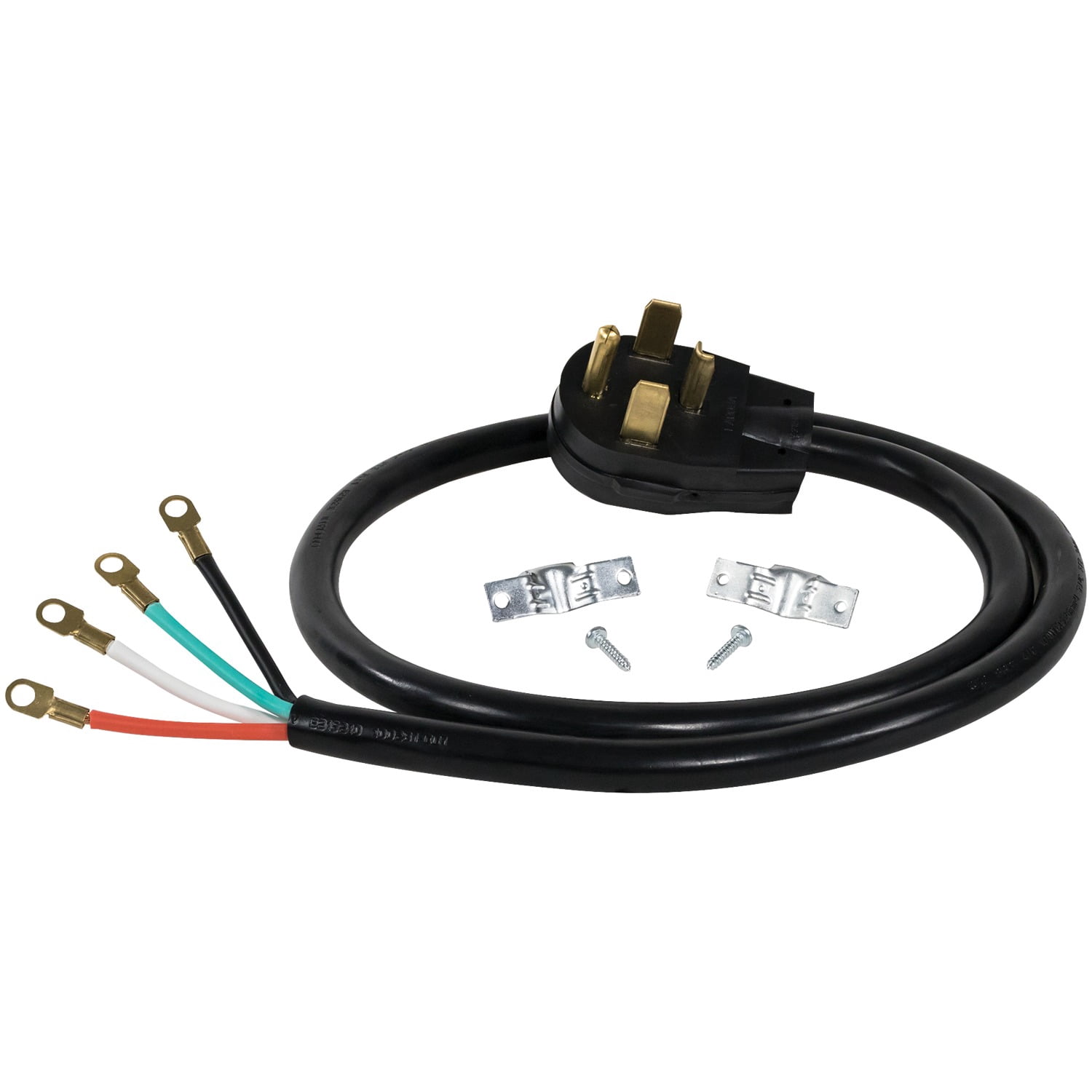 Certified Appliance 77060 4-Wire Closed-Eyelet 30-Amp Dryer Cord, 4ft