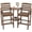 Brown, variant on SERWALL Tall Bar Chairs Set of 2 with Connecting Table, Bar Outdoor Barstools, Aruba