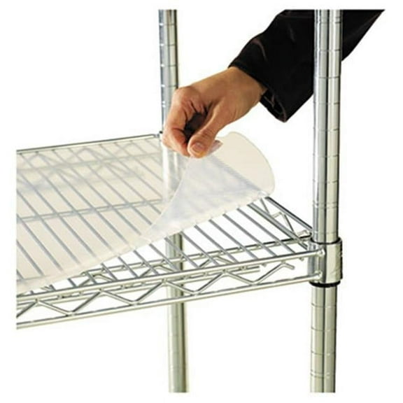 Shelf Liners For Wire Shelving  36w x 24d  Clear Plastic  4 Pack