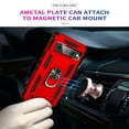 thumbnail image 5 of SaniMore Tri-layer Case for Google Pixel 8 Pro 6.7" 2023, 360° Rotating Holder/Kickstand Rugged PC Back + TPU Bumper Magnetic Car Mount Anti-fingerprint Anti-fall Heavy Duty Protective Case, Red, 5 of 7