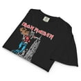 thumbnail image 3 of Iron Maiden NYC 1982 Vintage Tour Mineral Wash Womens Crop Tee, 3 of 7