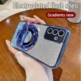 thumbnail image 3 of Gradient Glitter CD Ring Holder Phone Case For Samsung Galaxy A05 A15 A25 A35 A55 A05S A04S A14 A24 A34 A54 5G A73 A53 A33 Cover, 3 of 5