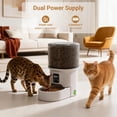thumbnail image 2 of Programmable 4L Automatic Dog Feeder – Up to 6 Timed Meals Daily, Dual Power Supply, Freshness Lock,Dampness-Proof, Smart Food Dispenser for Cats & Small Dogs – Transparent Black, 7×12×11", 2 of 6