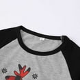 thumbnail image 6 of FAOWME Family Matching Christmas Pajamas Set Outfits Long Sleeve Round Neck Reindeer Print Top And Pant Comfortable Soft Sleepwear For Child Kids-Grey 12Y, 6 of 8