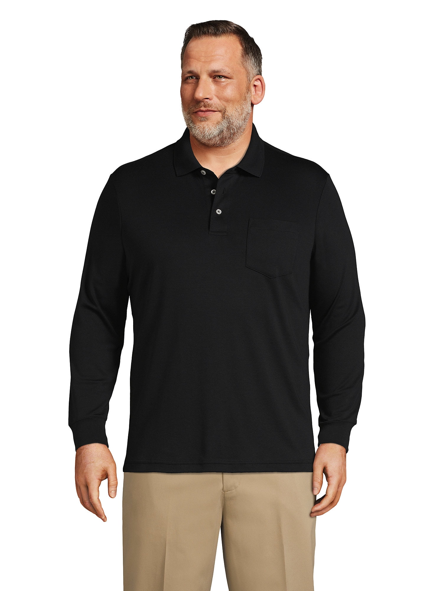 Big And Tall Long Sleeve Polo
 Lands End Men s Big and Tall Long Sleeve Super Soft Supima Polo Shirt