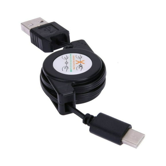 USB Type C USB 3.1 Retractable Cable Charger Charging Type-C USB-C Cabel Fo