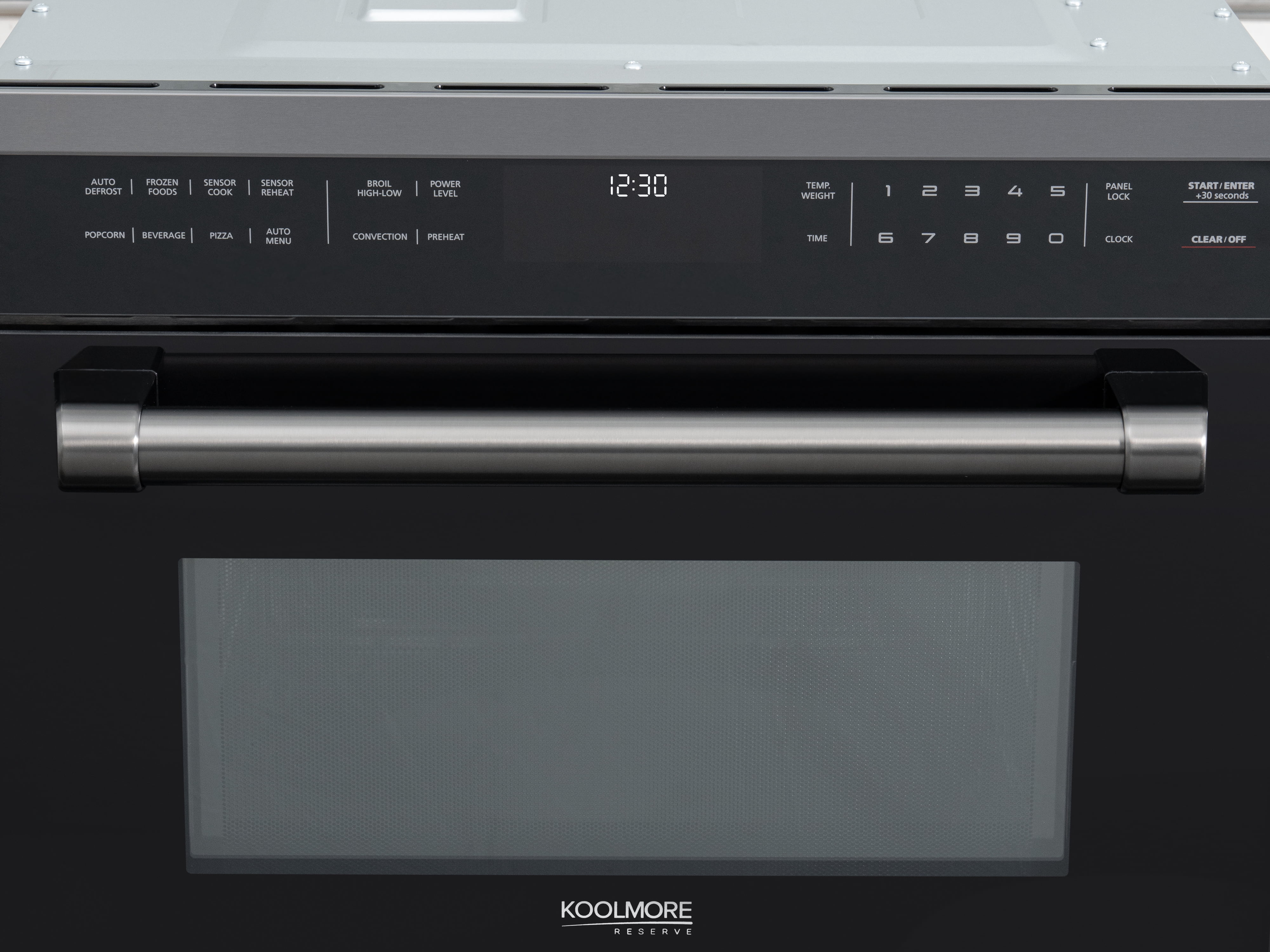 24 In. Black Stainless Steel Built-in Convection Microwave Oven with Speed and Sensor Cooking, 1.6 cu ft
