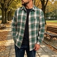 thumbnail image 2 of SAWOBUUN Mens Flannel Shirts Long Sleeve Plaid Button Down Shirts Casual Cotton Shirts, 2 of 9