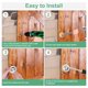 thumbnail image 4 of Uxcell 4-Pack Tiradores Empotrados, 2.36 Pulgadas Manijas de Puerta Corrediza de Acero Inoxidable para Puertas de Granero, 4 of 6