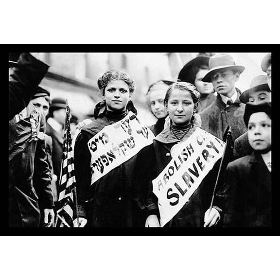 New York Labor Day 1909- Fine Art Canvas Print (20" x 30")
