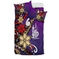 thumbnail image 2 of New Caledonia Bedding Set - Tribal Flower With Special Turtles Purple Color, 2 of 6