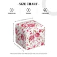 thumbnail image 4 of Yiaed Rose Flowers Print Tissue Box Cover, PU Leather Decorative Organizer for Tabletop, Bathroom, Car, Office Creative Decorative, 4 of 7