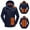 Blue, variant on Heated Jackets for Men Winter Warm Heated Clothing Full Zip Waterproof USB Charging Electric Hooded Heated Body Warmer with 15 Heating Area for Outdoor (No Battery)