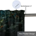 thumbnail image 5 of Leopard Curtain Valance for Kitchen Tropical Palm Leaves Cheetah Plant Jungle Wildlife Safari Animal Rod Pocket Valances for Bedroom Living Room Dining Room 54 by 18 in, 1 Panel, 5 of 6