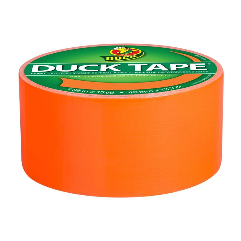 Duck® Brand Color Duct Tape Rolls, 1-15/16 x 20 Yd, Gold/Chrome, Pack Of 2  Rolls