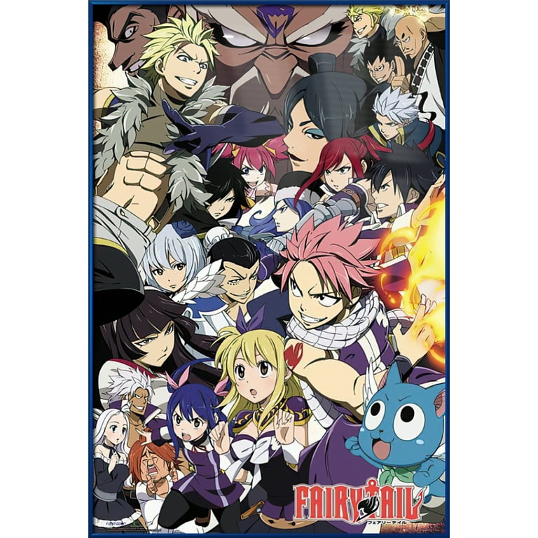 Fairy Tail Characters Manga Anime Poster