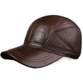 thumbnail image 1 of Chapeau en Cuir de Vache pour Hommes Nouveau Style Chapeau en Cuir de Vache Hommes Casquette de Baseball Décontractée Extérieure Ajustable, Design Unique, 1 of 6
