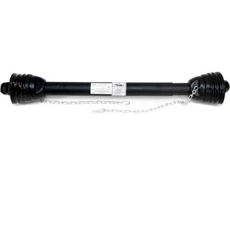 PTO Drive Line, Post Hole Digger, 1-3/8x6 Spline to 1-3/8 Round 42" - 58", Series 4