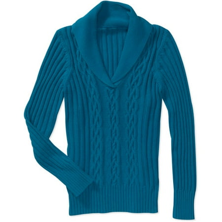 Faded Glory Womens Shawl Collar Pullover Sweater