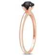 thumbnail image 2 of 3/4 Carat T.W. Black Diamond 14kt Rose Gold Solitaire Engagement Ring, 2 of 7
