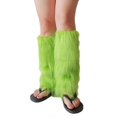 thumbnail image 2 of Women s Faux Furs Leg Warmers Sexy Furry Fuzzy Leg Warmers Soft Boot Cuffs Cover, 2 of 2