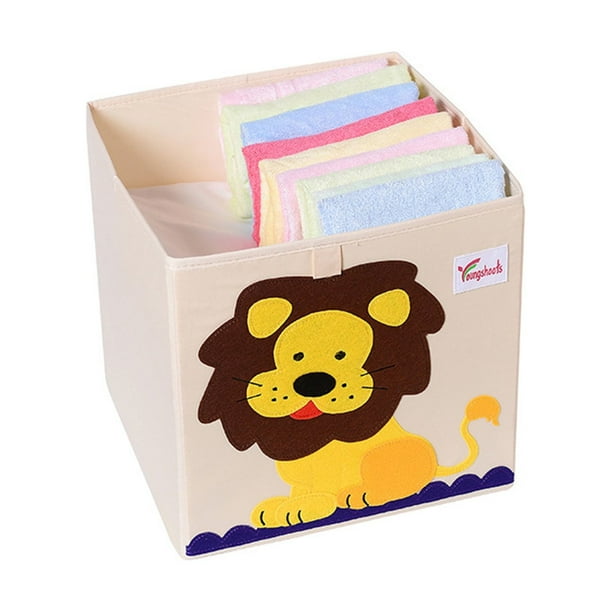 Xihbxyly Caja de Juguetes, Organizador de Gran Capacidad, Elegante Estampado de Dibujos Animados, Diseño Plegable, Almacenamiento Versátil para El Hogar, Dormitorio, Sala de Juegos, Guardería, Tamaño