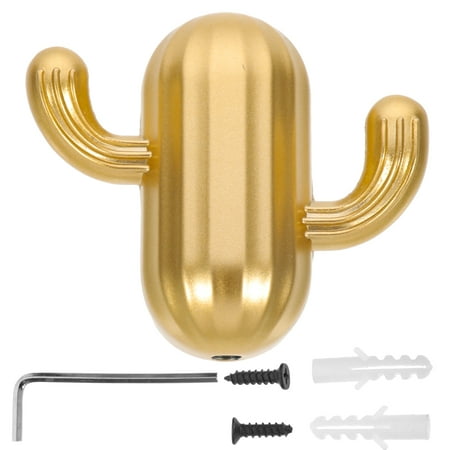 

Cactus Backpack Purse Adhesive Hooks - 2 Hooks Golden Towel Hooks