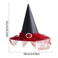 thumbnail image 2 of Darzheoy Halloween Witch Hats Witch Party Accessory Women's Halloween Vintage Witch Hat Printed Hats Halloween Christmas Party Supplies, 2 of 3