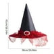 thumbnail image 2 of Sombrero de bruja para disfraz de Halloween | Sombrero de bruja para adultos y niños para fiestas, bailes y disfraces | Accesorio decorativo de Halloween para eventos y fiestas de disfraces, 2 of 2