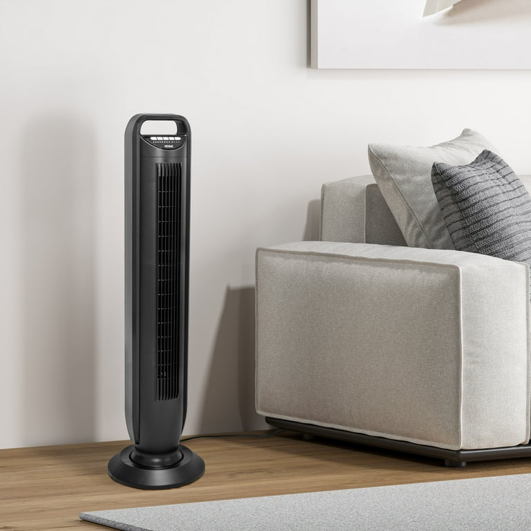 新作 TOWER 11&12（Matte Black+ / 4・5号4点セット） Seville Classics 11.01 in Oscillating Tower Fan, 5-Speed, Black