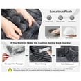 thumbnail image 7 of Luxury Plush Chaise Lounge Sofa with Storage and filled with foam - Dark Gray, 7 of 7