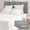 Light Gray, variant on 4 count Linen Fabric Peel and Stick Headboard, Upholstered Wall Mounted Headboard for ,  Anti- Soundproof Self-Adhesive Wall Panel for Bedroom 16.53" x 9.84"