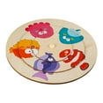 thumbnail image 4 of Rompecabezas de animales de madera Colores y formas Forma de animal Juego preescolar Educativo Animal marítimo, 4 of 9