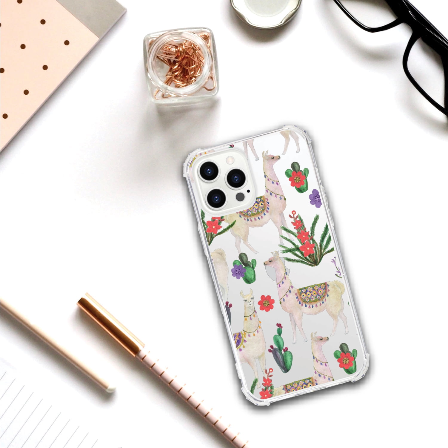 OTM Essentials iPhone 12 Pro Phone Case, Llama Dance Green