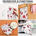 thumbnail image 7 of SKYSONIC Valentine's Day Love Heart Kitchen Towel Set of 4, Super Soft Absorbent Hand Towel Tea Towel Home Restaurant Tableware Cleaning Rag for Kitchen, Hotel, Beach, Bathroom, Gym, etc., 7 of 7