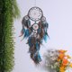 thumbnail image 1 of Colgante de pared Atrapasueños Turquesa con Cuentas y Plumas, Colgante Atrapasueños para Dormitorio, Sala de Estar o Decoración de Regalo, 1 of 8